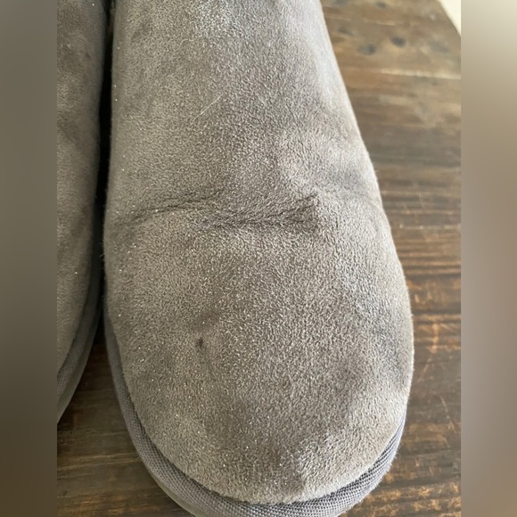 Cozie Steps Boots Gray Australian Sheepskin Toggle Water Repellent Sz 10 Women's - Picture 11 of 11